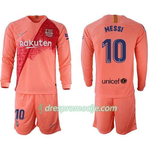 FC Barcelona Dres Messi 10 Dječji Treći 2018/19 Dugim Rukavima FC Barcelona Dres Messi 10 Dječji Treći 2018/19 Dugim Rukavima